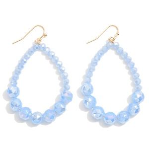 New beaded teardrop earrings